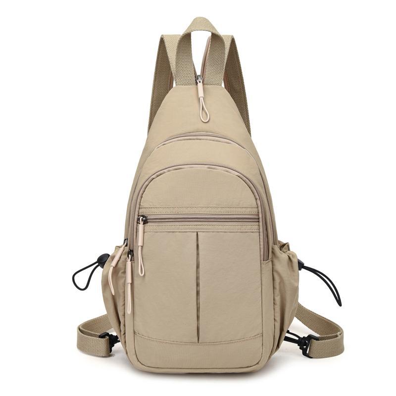 Schoolbag Backpack Women's 1011 New Casual Oxford Cloth Dual-purpose Small Backpack Fashion Versatile Foreign Style Women's Crossbody Breast Bag