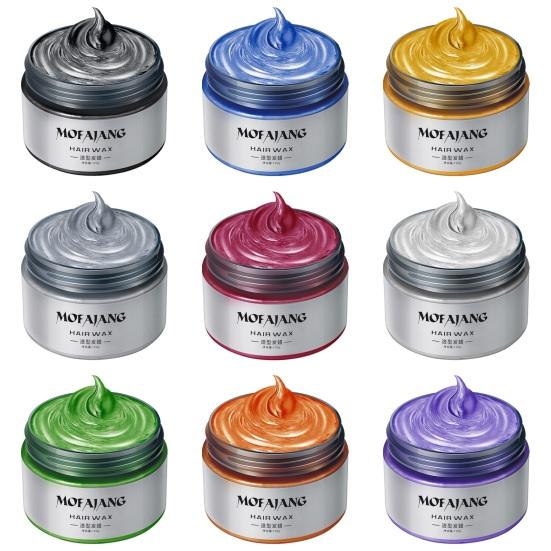 Yousheng 120G Crème colorante jetable pour cheveux Cire colorante pour cheveux Non grasse Haute saturation Effet naturel Non gras Séchage rapide Moulage rapide Sûr