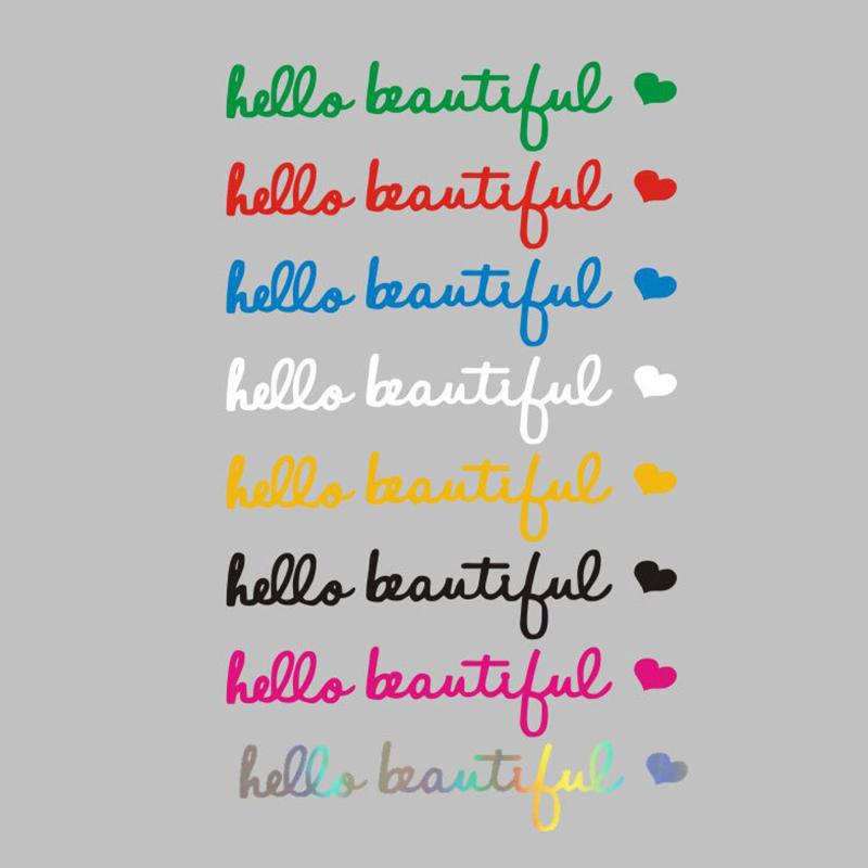 1PC Passenger Princess Star Car Mirror Stickers Decoration Rear View Mirror Auto Vehicle Vinyl Decal Sticker Interior Access