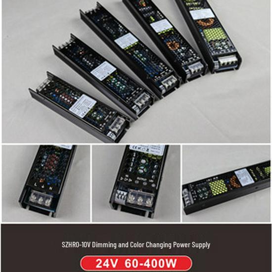 12V/24V Waterproof Power Supply - Long Strip, 60W-350W