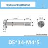 Stainless Steel M4*D5D6 Slotted Shaft Sleeve Screw with Partial Thread and Plain Rod