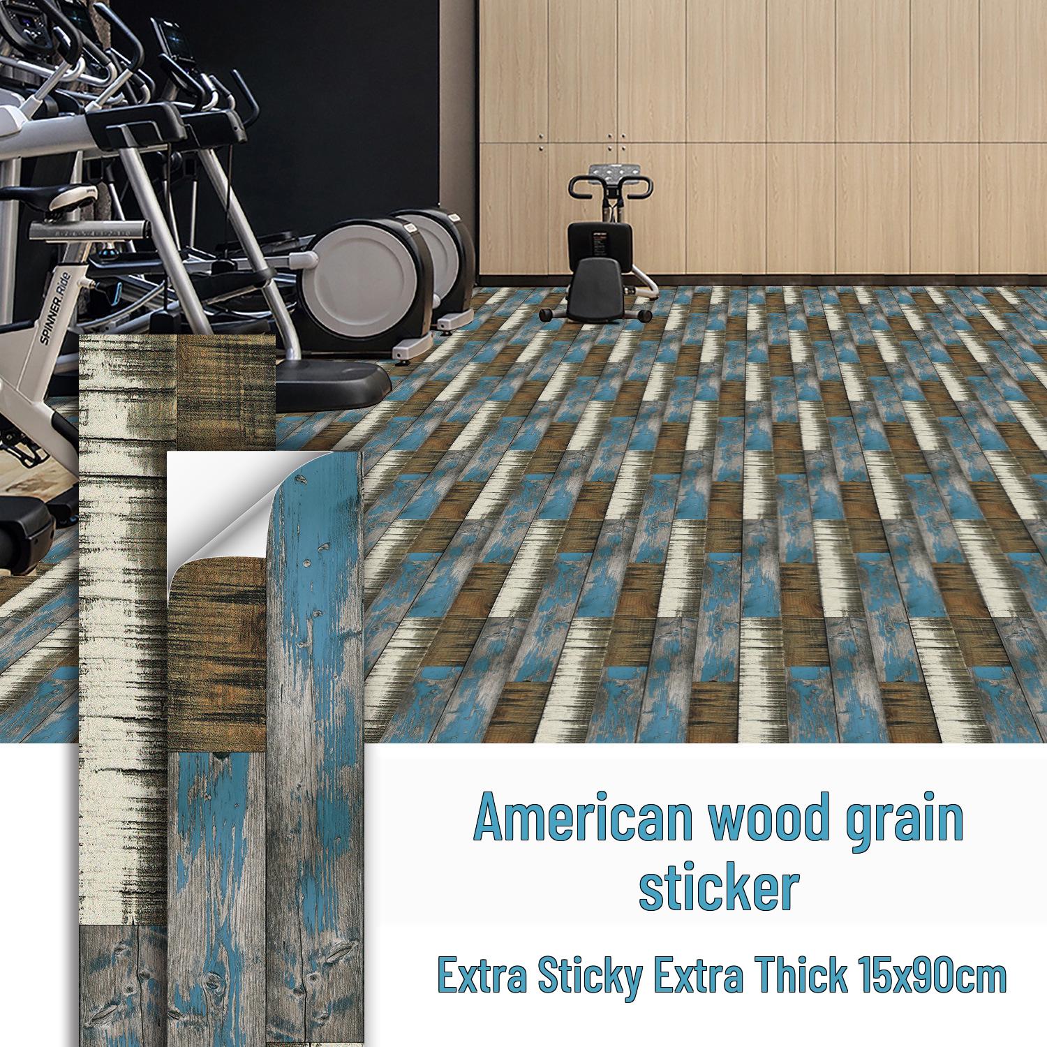 

Водонепроницаемые матовые напольные наклейки под дерево - Утолщенные самоклеящиеся, устойчивые к пятнам, декоративные для кухни и спальни 15x90cm, 10 Sheets