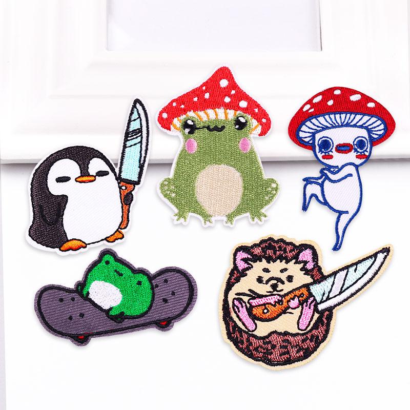 

5 шт./упак. плавкая нашивка с вышивкой, утюговые заплатки для одежды, термоклеевые заплатки для курток, джинсов, рюкзак, гладильная заплатка для шитья