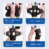 Knee Support Brace V-Strap Adjustable Compression Sleeve 3D Knit Spring Stabilizer Mesh Ventilated Size XL