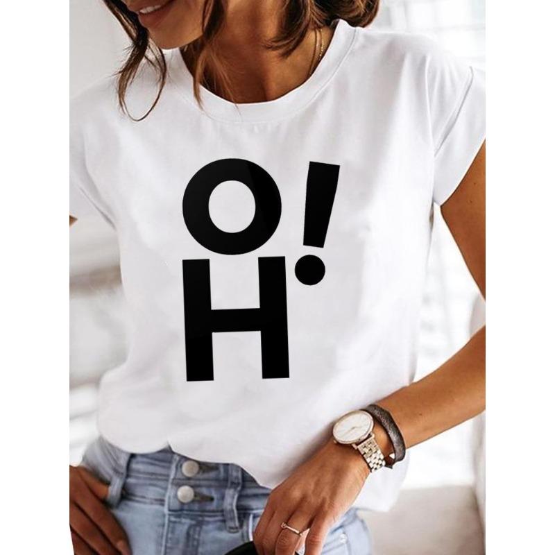 (European Size)  90s Style Women Tee Top Love Heart Cute Short Sleeve Fashion Print Lady Clothing Casual Tshirt Female Graphic T-shirts