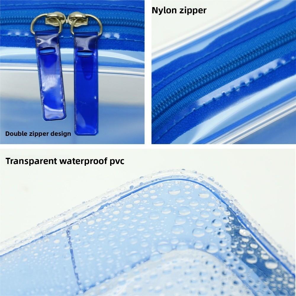 Multipurpose PVC Transparent Cosmetic Bag Waterproof Storage Storage Bag Large Capacity Makeup Beauty Case for Women & Men