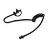 Black Accoustic Ear Tube+ Black Medium Earmold For Radio Earpiece
