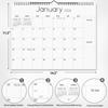 SKYDUE Wall Calendar 2026-2027, Jan 2026 to Jun 2027 18 Months 2026 Wall Calendar with Planner Stickers, 14.5" x 11", Black