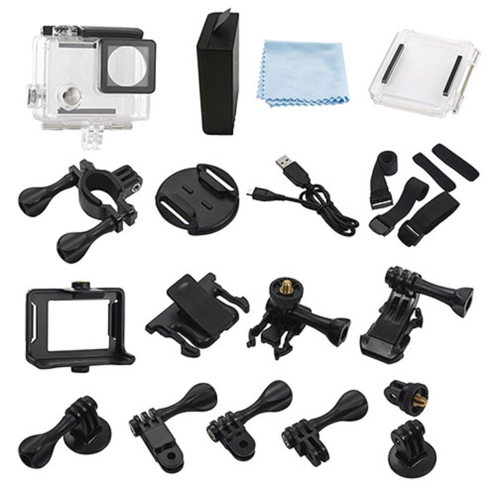 JOYEUX 4K WiFi Action Camera PRO 1080P Black, 4MP,