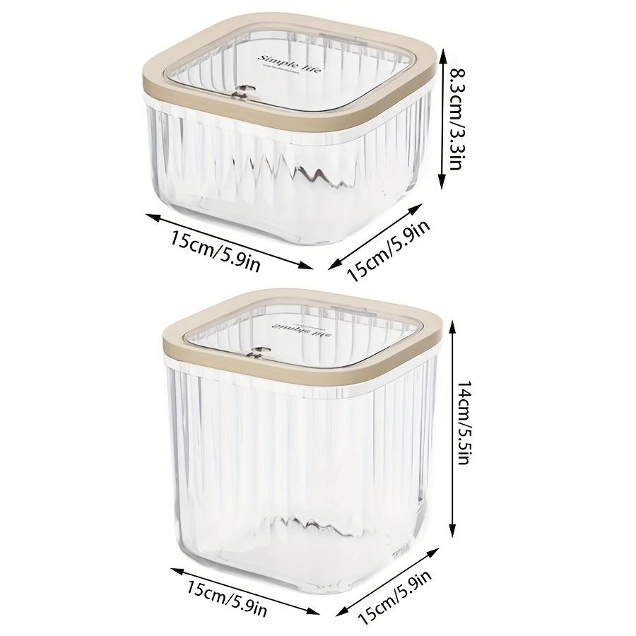 Clear Laundry Capsule Dispenser - Odorless Plastic Storage Container for Detergent and Dryer Sheets, Flip-top Organizer