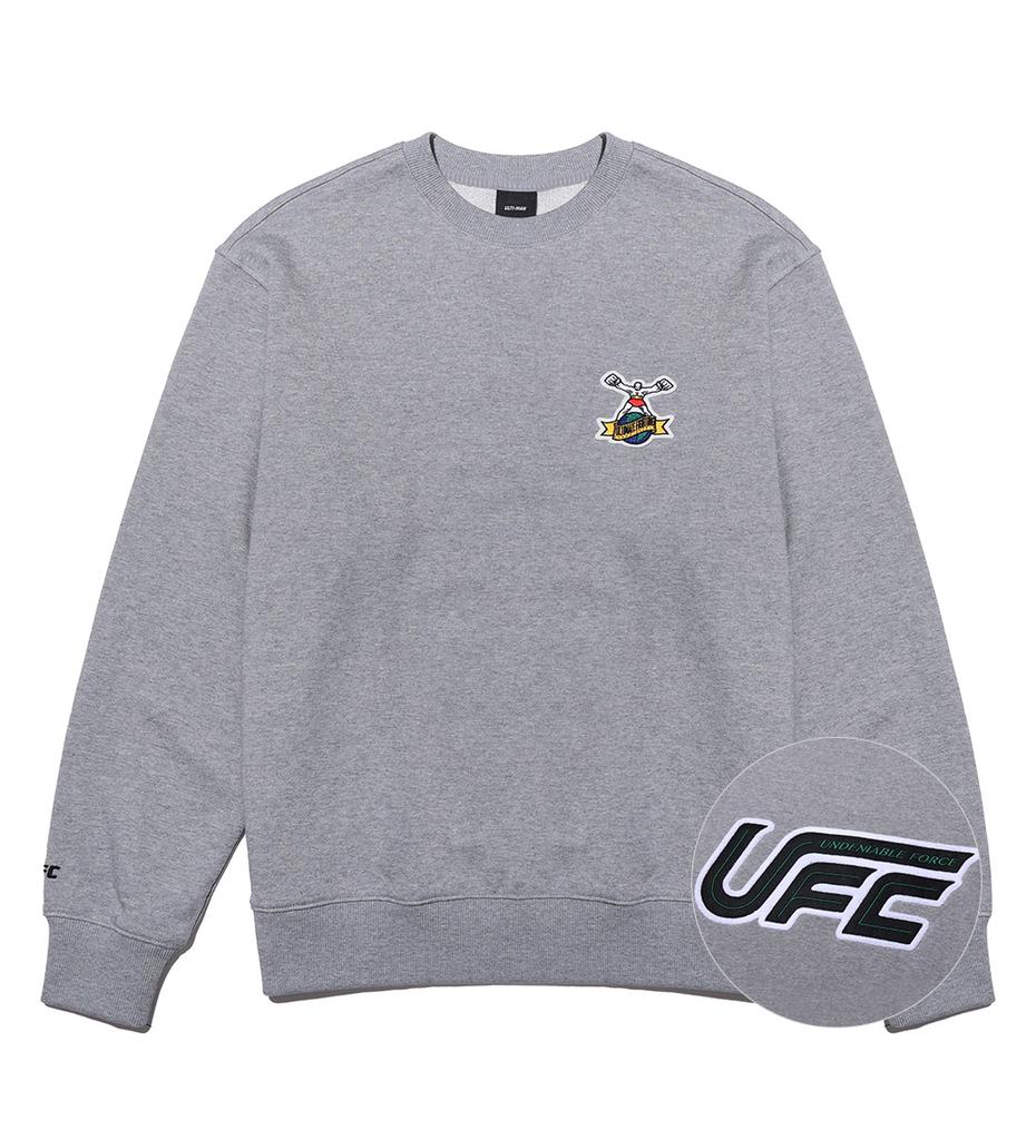UFC SPORT Ufc Ultiman Play Relax Fit Sweatshirt Gray U3Swt4334Mg