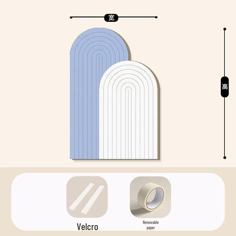 Selbstklebender Filz-Wandaufkleber: Kollisionsschutz, Schmutzabweisend, Dekorative Abdeckung für Wohnzimmer-Wandverkleidungen und Wandunebenheiten