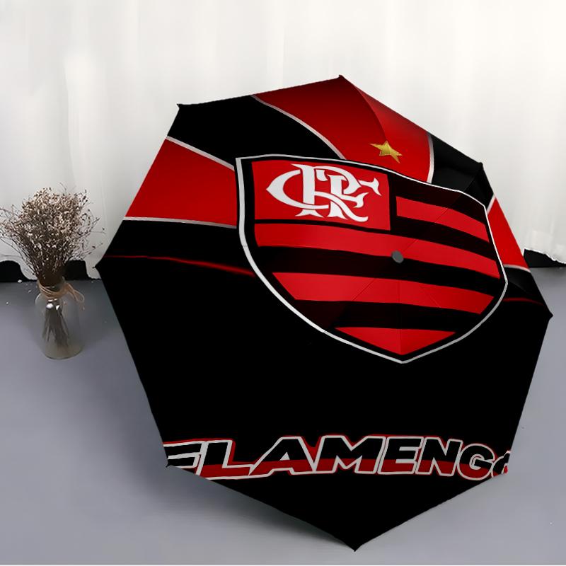 Printed Clube de Regatas do Flamengo Folding Umbrella,Outdoor,Leisure,And Travel Umbrella,Durable Umbrella Fabric,Birthday And Holiday Gift