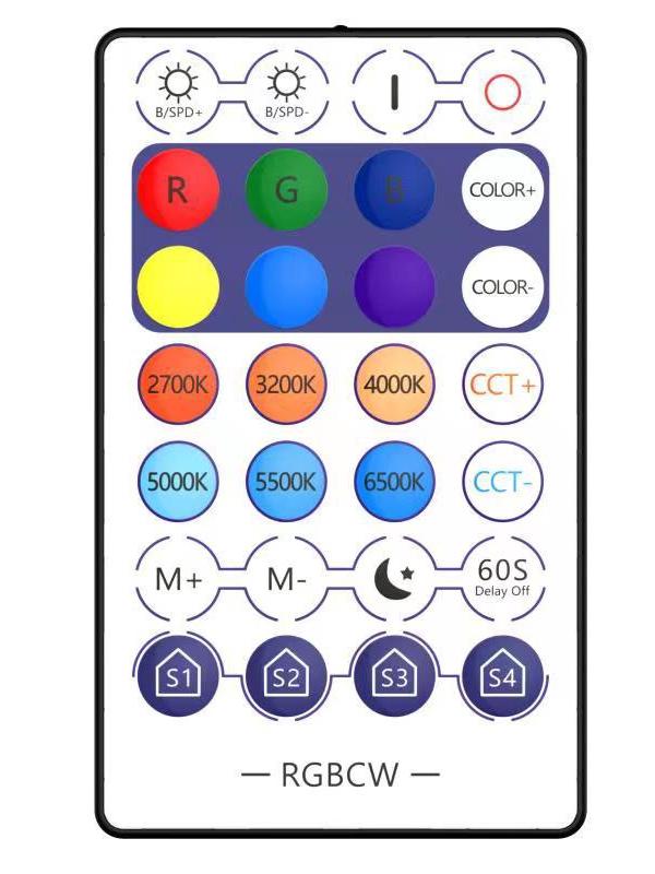 Smart Bluetooth 7-Color Touch-Control RGB Night Lamp Bluetooth App [RGB+CCT]