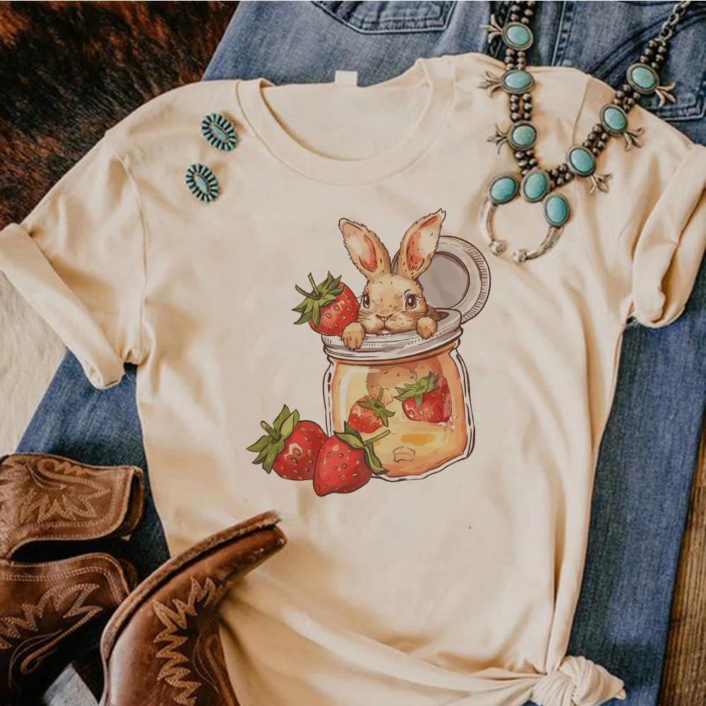 Unisex Strawberry Tee Women Summer Anime Comic T Shirt Girl Streetwear Japanese Clothes Aesthetic