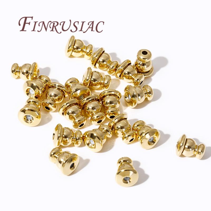 18K/14K Gold Plated Metal Earring Back Plug Cap For DIY Blocked Earrings Backs Stoppers Ear Accessories,Earring Back For Studs