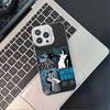 C-Conan Gray Wishbone Phone Case For iPhone 16,15,14,13,12,11,Pro,XS,Max,Plus,Mini,SE4,E Black Matte Shockproof Cover