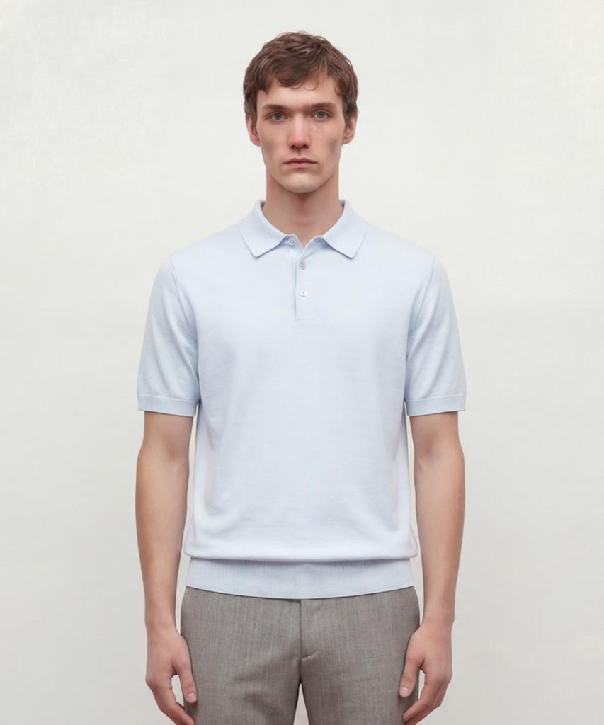 Jilseutyueoteunyuyogmaen Silky Collar Knit - Sky Blue (Jnsw6B303B1)