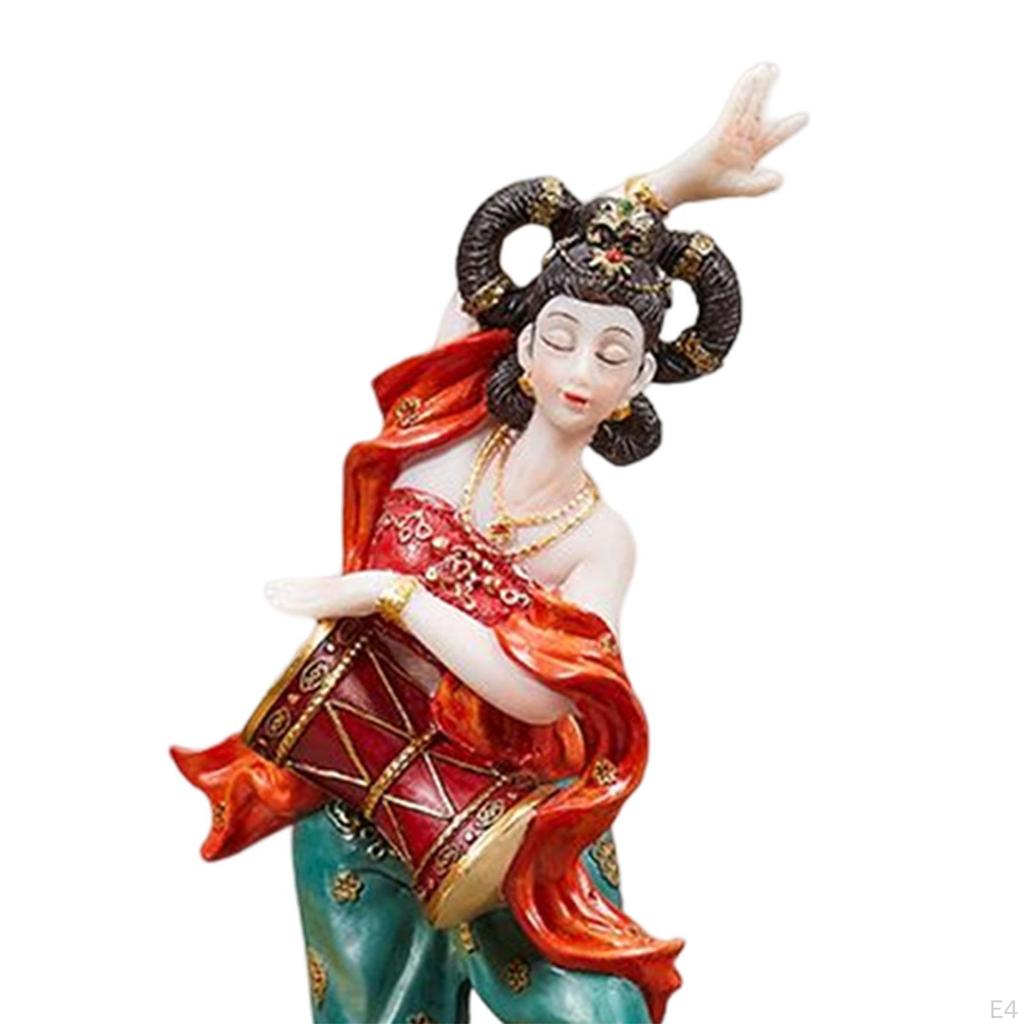 Statue Resin Art Figurine Maiden Figure Creative Collection Flying Sculpture for Home Desktop