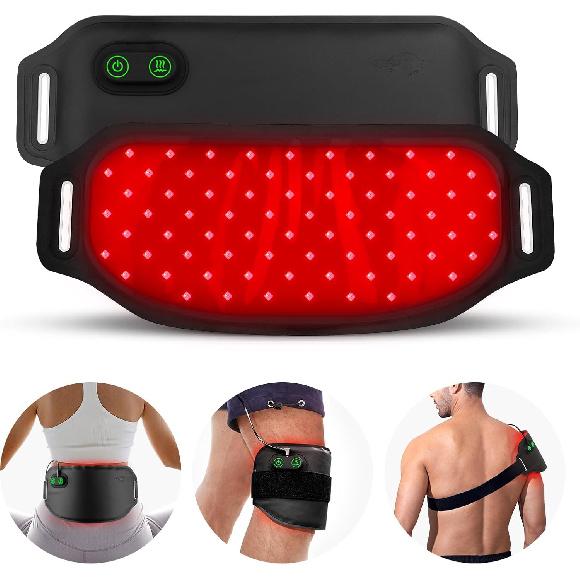 Пояс для светотерапии красным светом, терапия красным и ближним инфракрасным светом для тела, снятие боли, расслабление мышц, универсальная портативная панель для светотерапии красным и инфракрасным светом