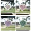 Fashion Car Home Garden Hand-woven Love Pendant Auto Rear View Mirror Ornament