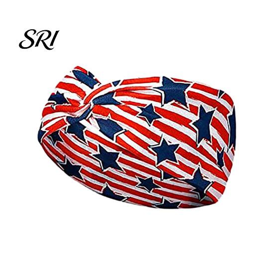 Diadema de Tela con Estampado de Bandera Suave para el Día de la Independencia con Estrellas Accesorios para el Cabello Americanos Diseño de Rayas Diadema Patriótica Festiva Accesorios Julio