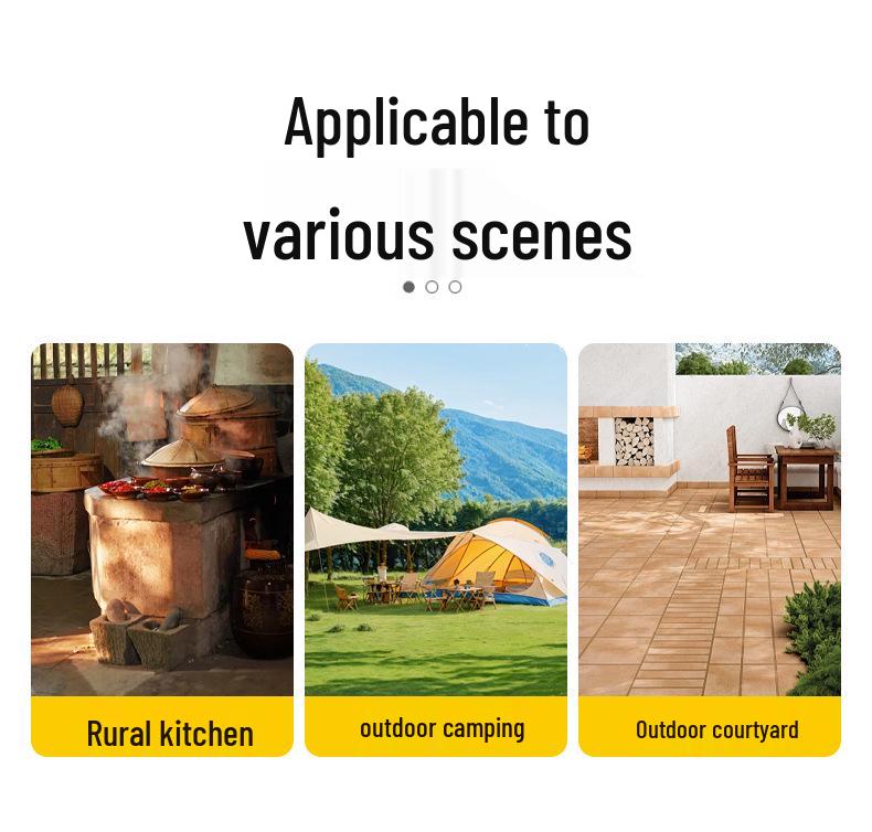 Stainless Steel Foldable Outdoor Wood Stove - High Temperature Resistant, Durable Camping Barbecue Oven