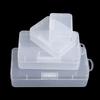 Square Clear Home Organization Plastic Pill Storage Supply Jewelry Diamond Container Craft Bead Holder Storage Box