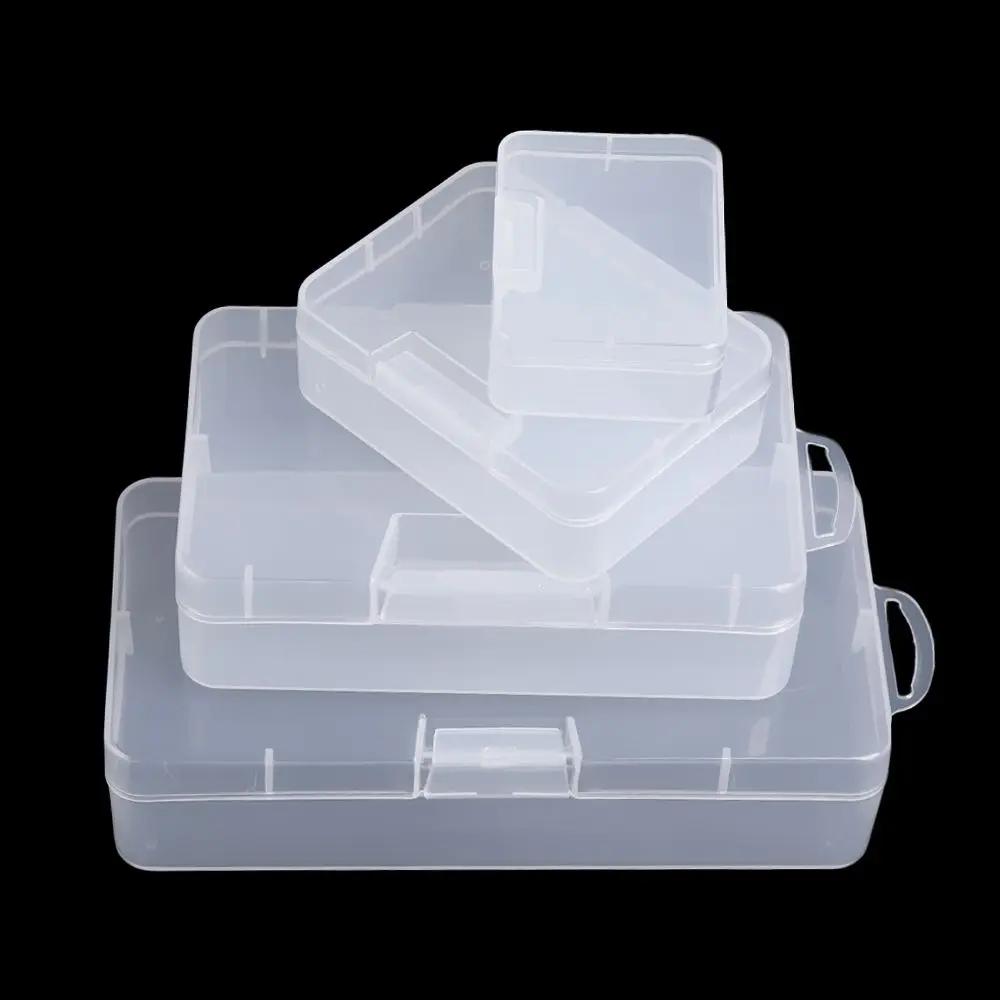 Square Clear Home Organization Plastic Pill Storage Supply Jewelry Diamond Container Craft Bead Holder Storage Box