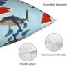 Santa Tralalero Tralala Shark In Santa Hat Christmas Meme Pillow Case Print Pillow Cover For Home Decoration Novelty Pillowcases