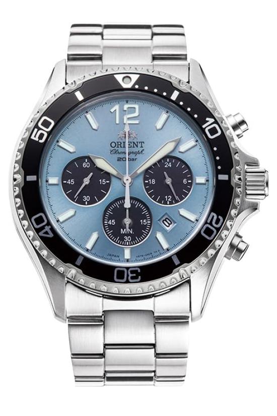 

[Orient Watch] Наручные часы Mako Mako SOLAR Solar Powered Chronograph RN-TX0206L мужские небесно-голубые серебристые