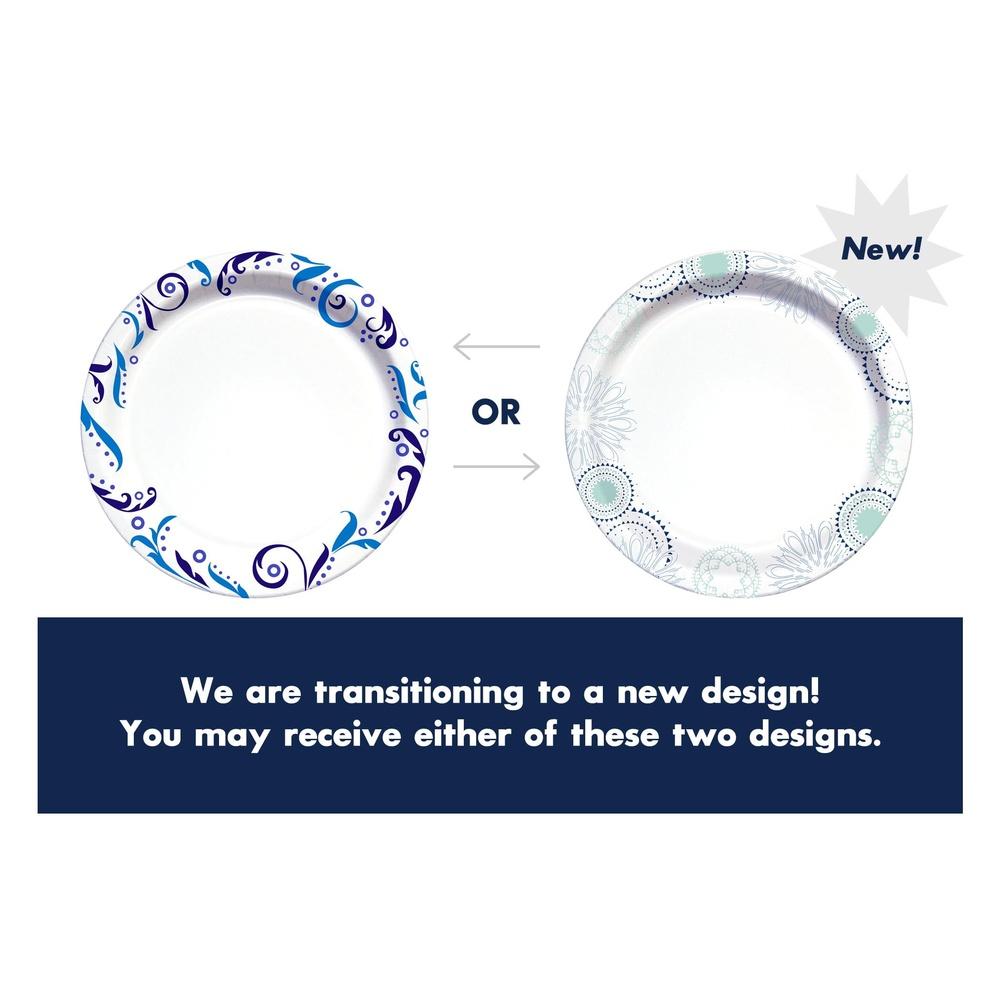 Everyday Disposable Paper Plates 10 Inch 150 Count Strong Soak Proof Microwave Safe Round Plates Ideal Parties and Gatherings