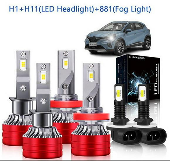 LED Scheinwerfer Kombi-Set: H11, H8, H9005, 9006, H4, H7, H13, 9007, 880, 881