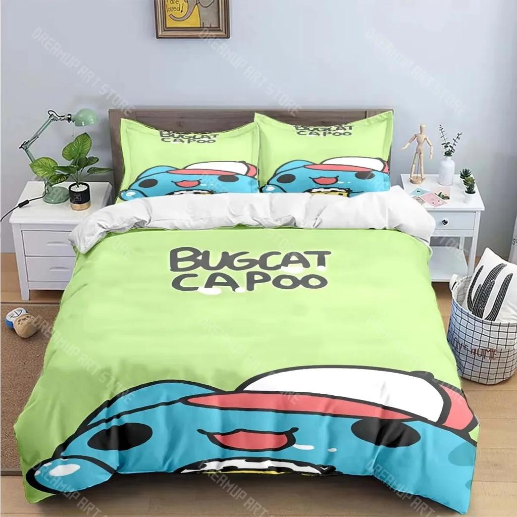 3D Print B-Bugcat Capoo Pattern Bedding Sets Bed Supplies Set Duvet Cover Comforter Set Bedding Set Luxury Birthday Gift