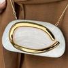 Women Retro Gold Metal Box Clutch Bag Vintage Evening Bags Luxury Designer Fashion Wedding Party Elegant Handbag with Chain