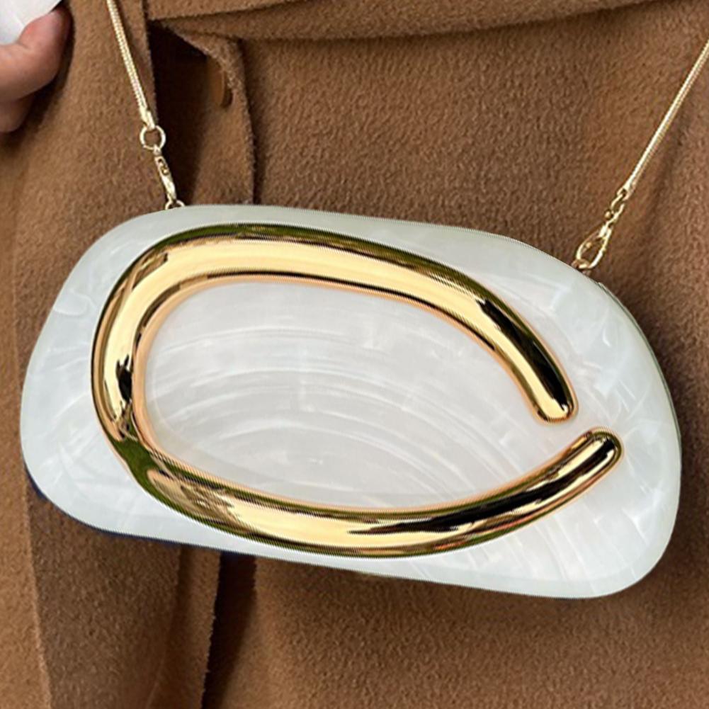 Women Retro Gold Metal Box Clutch Bag Vintage Evening Bags Luxury Designer Fashion Wedding Party Elegant Handbag with Chain