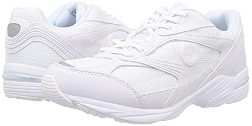 Wimbledon WB 054WS Waterproof Running and School Sneakers, White/White, Size 27.0 Cm, 3E