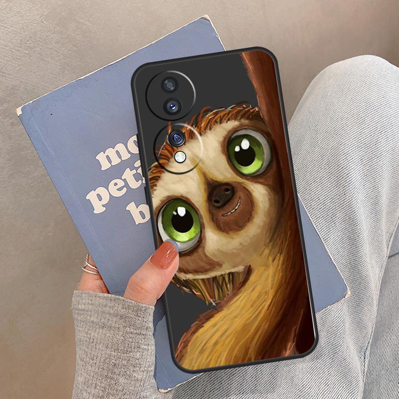 Funny Sloth Case For Honor Magic 8 Pro 5 6 7 Lite Cover For Honor 200 400 90 70 50 X8a X8b X9a X9b X9c