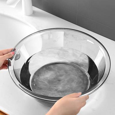 Clear Plastic Washbasin Transparent Pet Face Washing Basin Multipurpose Bathroom Kitchen Household Laundry Washing Tub