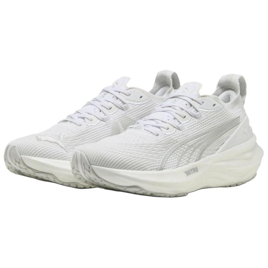 Puma ForeverRun Nitro 2 Wide White Silver Men Sneakers 311050-02