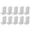 10PCS L Foot Solar Mount Aluminum Alloy Photovoltaic Panel Mounting Bracket for Roof PV System