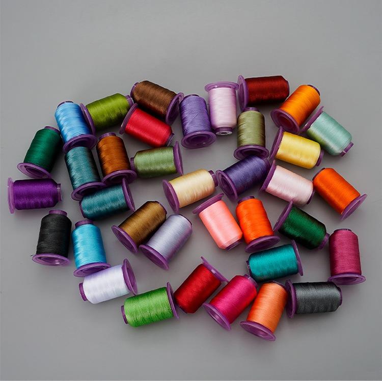 36 Color Embroidery Thread Set Hand Embroidery Threads 120D High Gloss Polyester Embroidery Thread 550 Yards