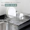 Shimomura Kihan Simple and Elegant Wide Vertical Dish Drainer [Made In Japan] Holds Dishes Standing, Accommodates a Variety of Tableware, and Holds Sm