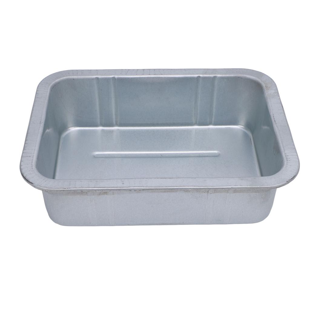 3L Motorcycle Oil Drip Tray Large Capacity Oil Catch Pan Replacement Tray Metal Iron Galvanized Drip Pan for Car