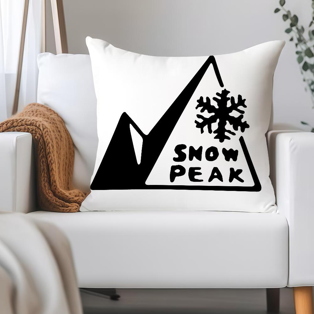 Japanese Outdoor Brand S-Snow P-Peak Pillow Case Applicable Space For Guest Rooms Interiors Cars Office House Decoration