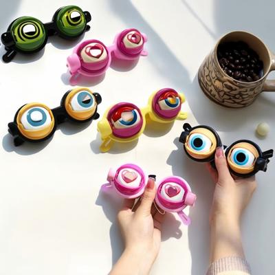 Regalo para Niños Gafas Divertidas Guiñando Ojo - Novedad Tira de Cuerda Broma Video Selfie Accesorio Decoración Fiesta Juguetes