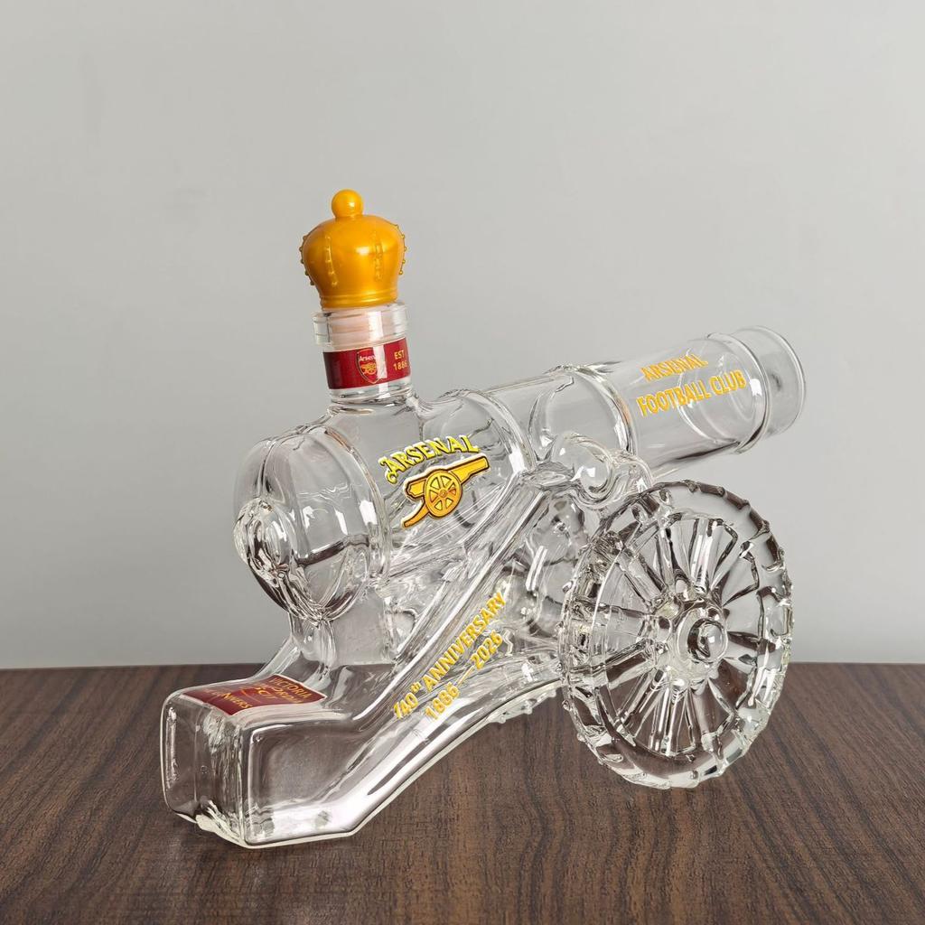 Creative Artillery Cannon Whiskey Decanter High Borosilicate Glass Cannon Wine Bottle Barware