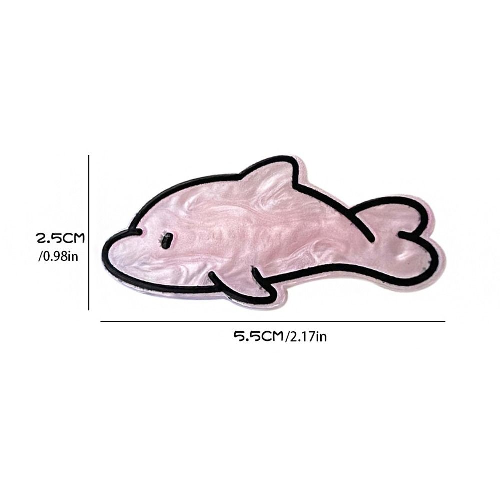 Geometry Fish Bone Hairpin Y2k Dolphin Barrettes Creative Animal Hair Clip Girls
