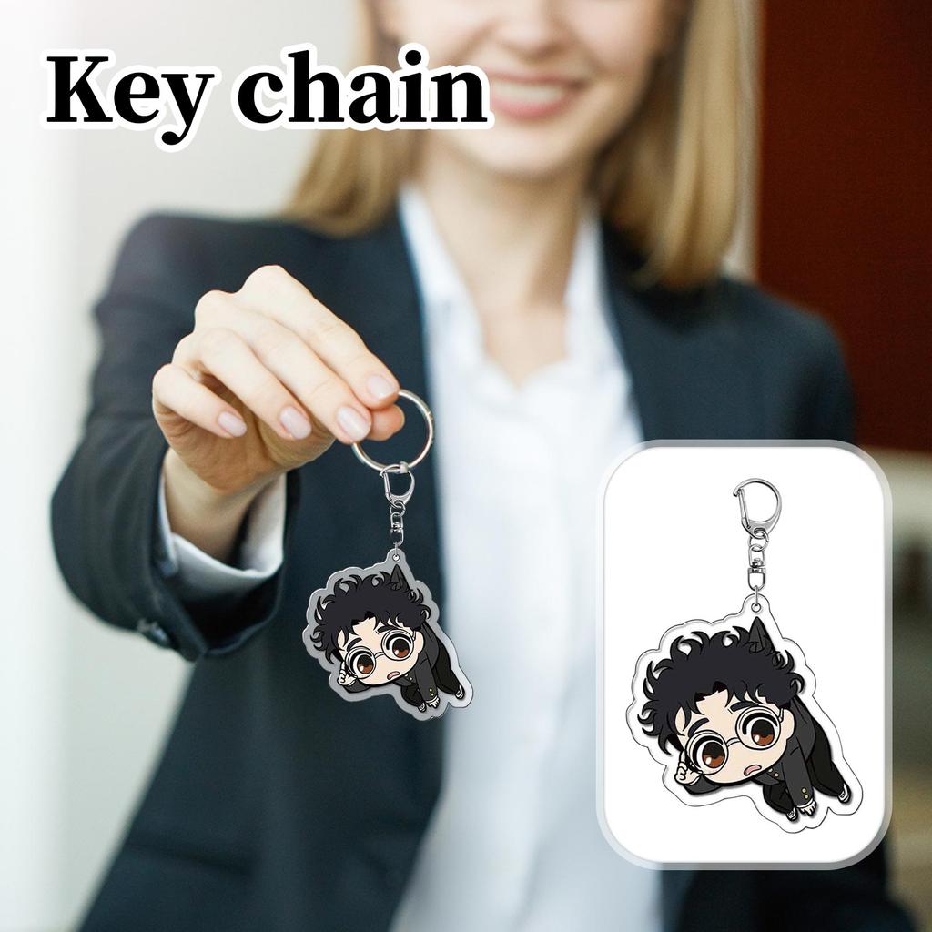 Cartoon Anime Movie Transparent Acrylic Keychain Pendant, Exquisite Gift Hanging Accessories For Backpacks