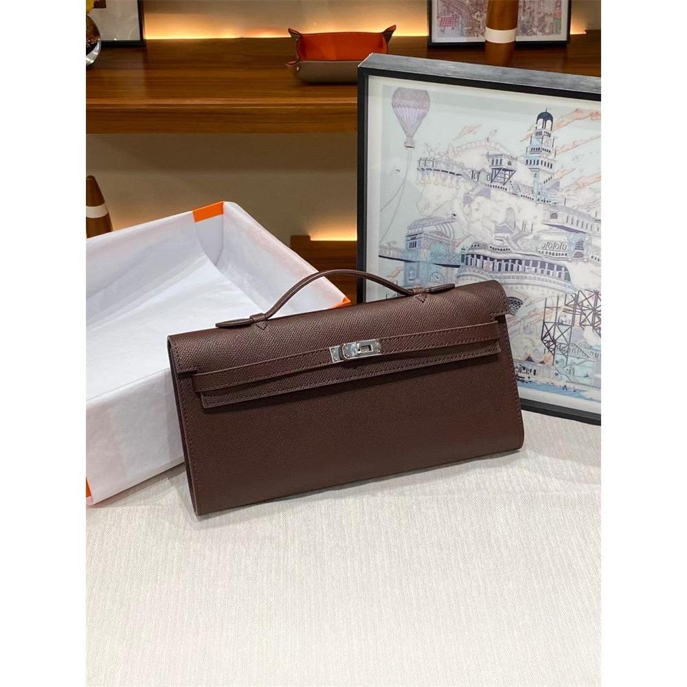 Nová dlouhá KL spojková taška vzor dlaně hovězí kůže vzor aligátora hovězí kůže taška pod paži taška přes rameno dámská taška trend